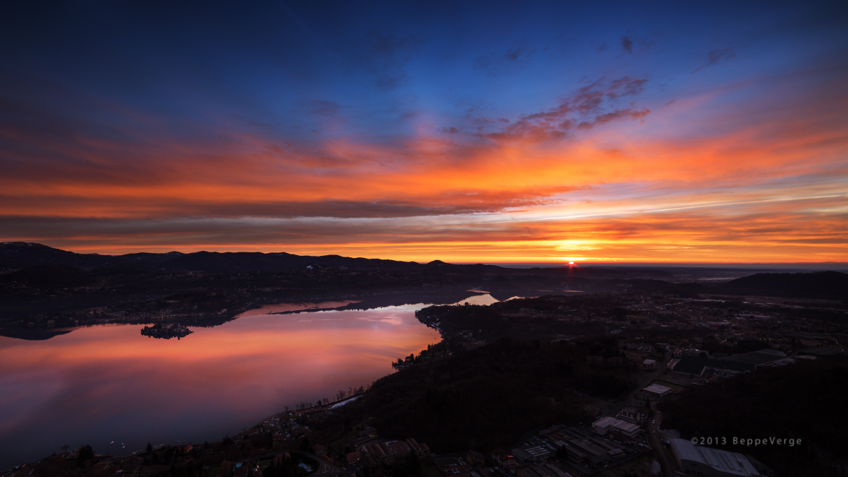 Sunrise on Lake Orta