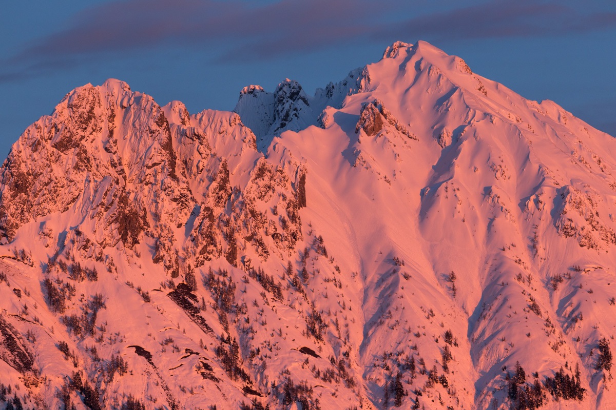 Tramonto sul Pizzo Camino...