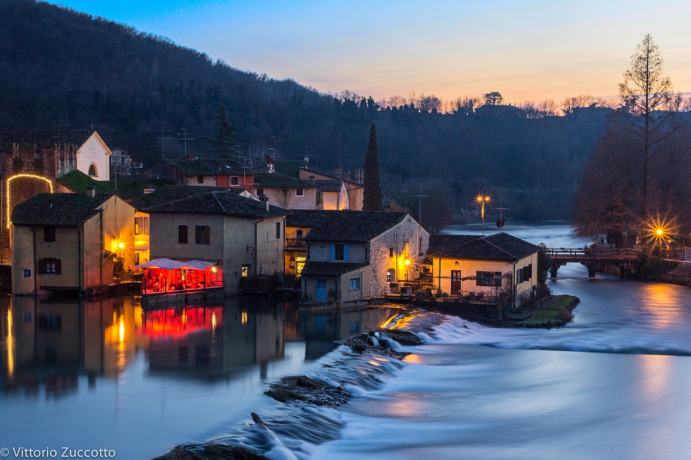 Borghetto sul Mincio al tramonto