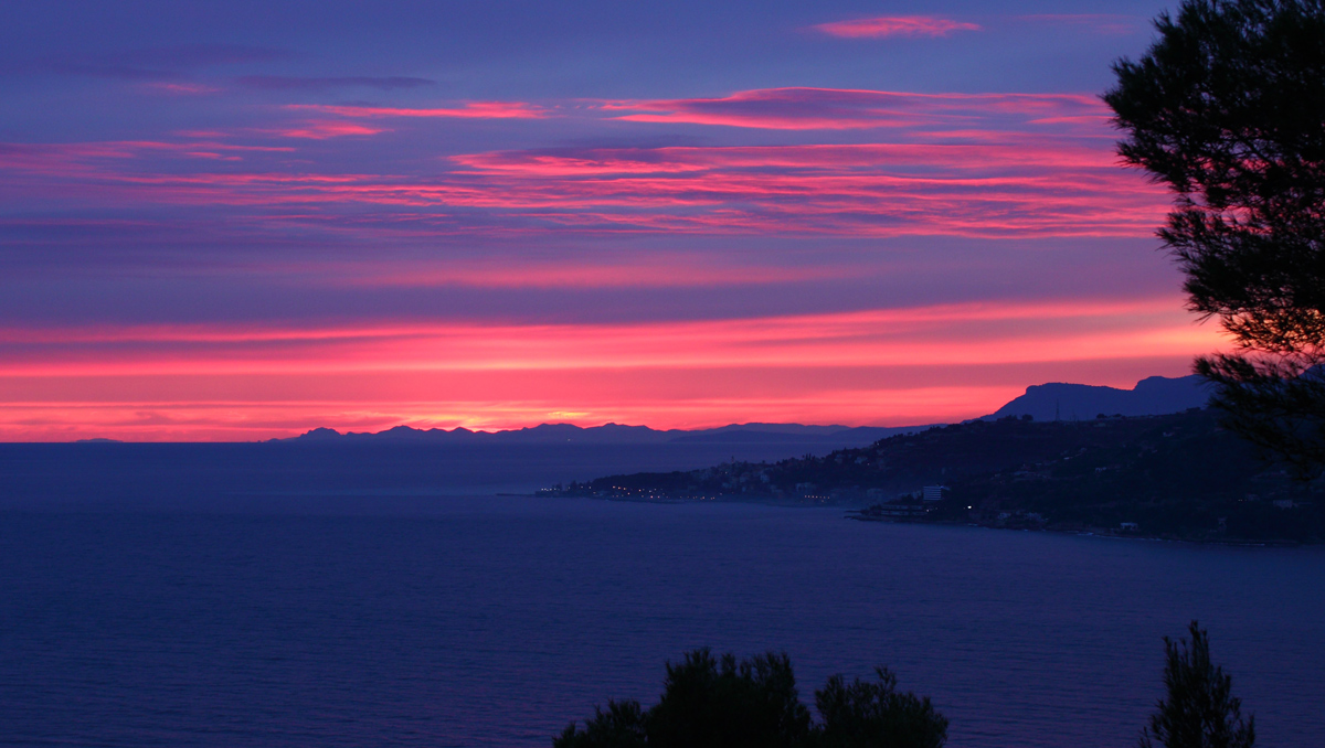 Tramonto 22/01/2011 S.Ampelio e Costa Azzurra
