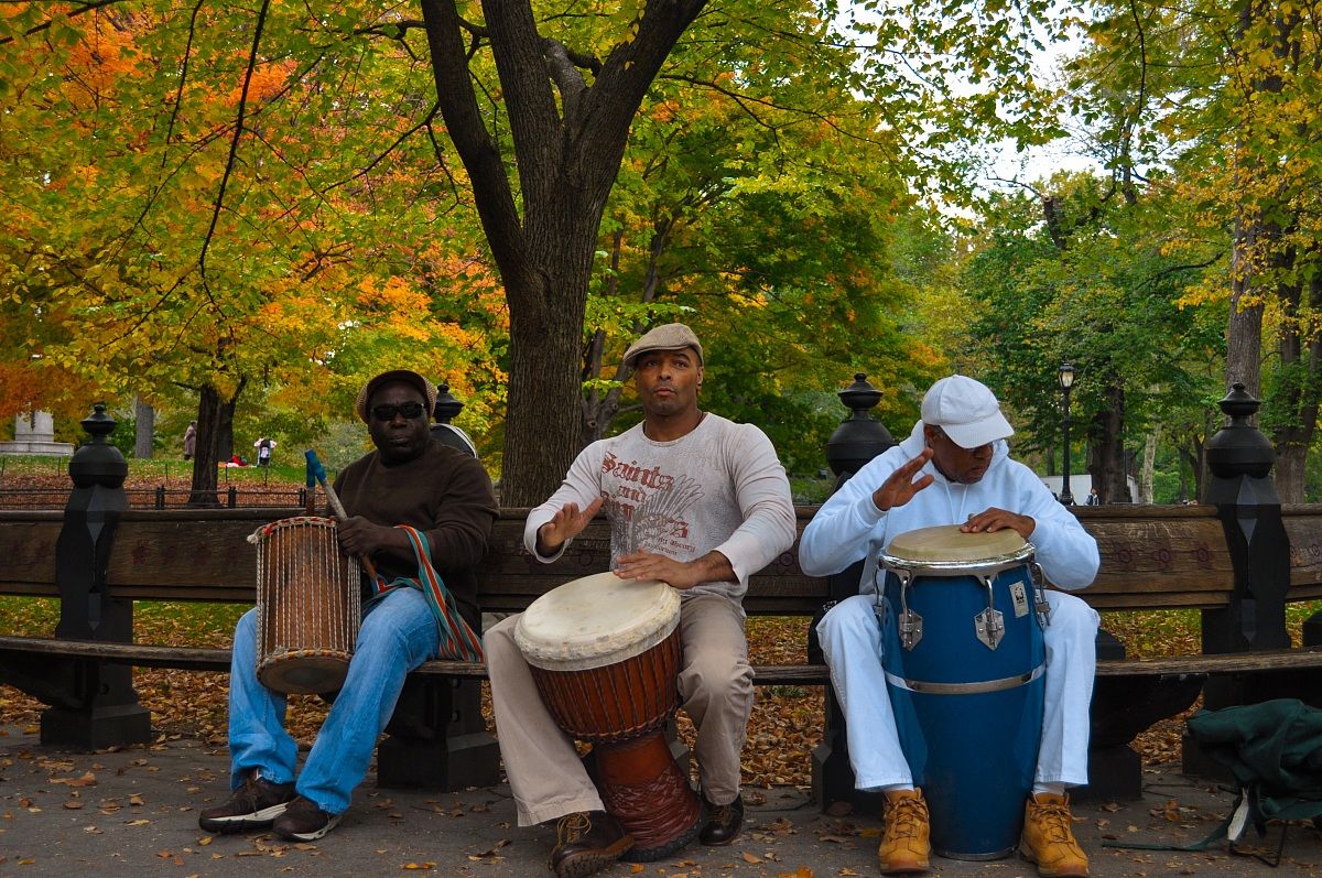 Central Park drummers