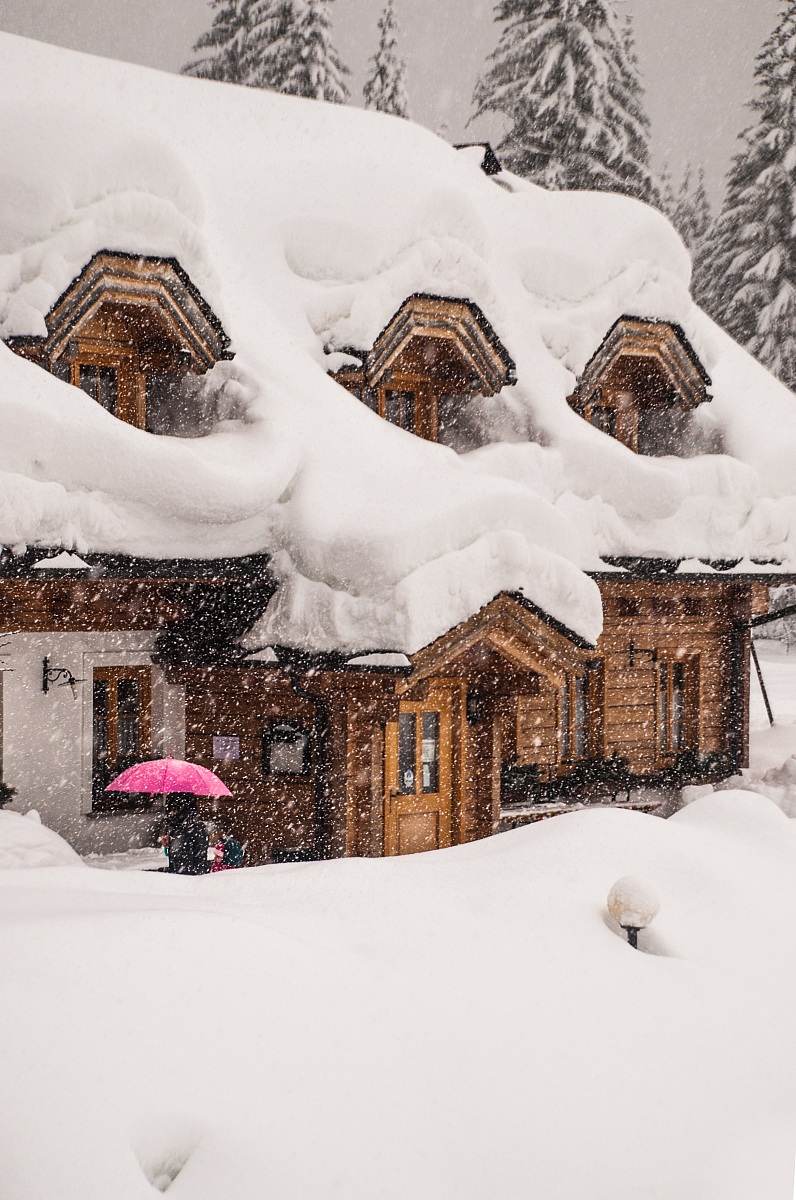 Un ristorante piuttosto innevato