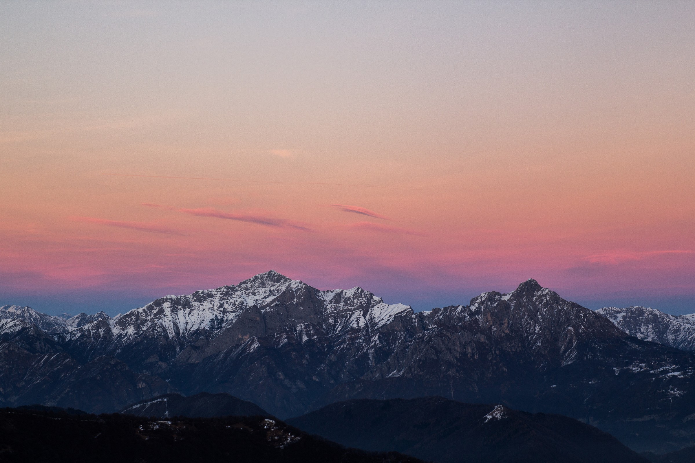 The Grignes at sunset