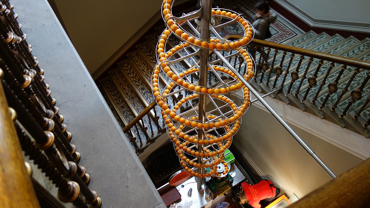 Very comfortable in a museum