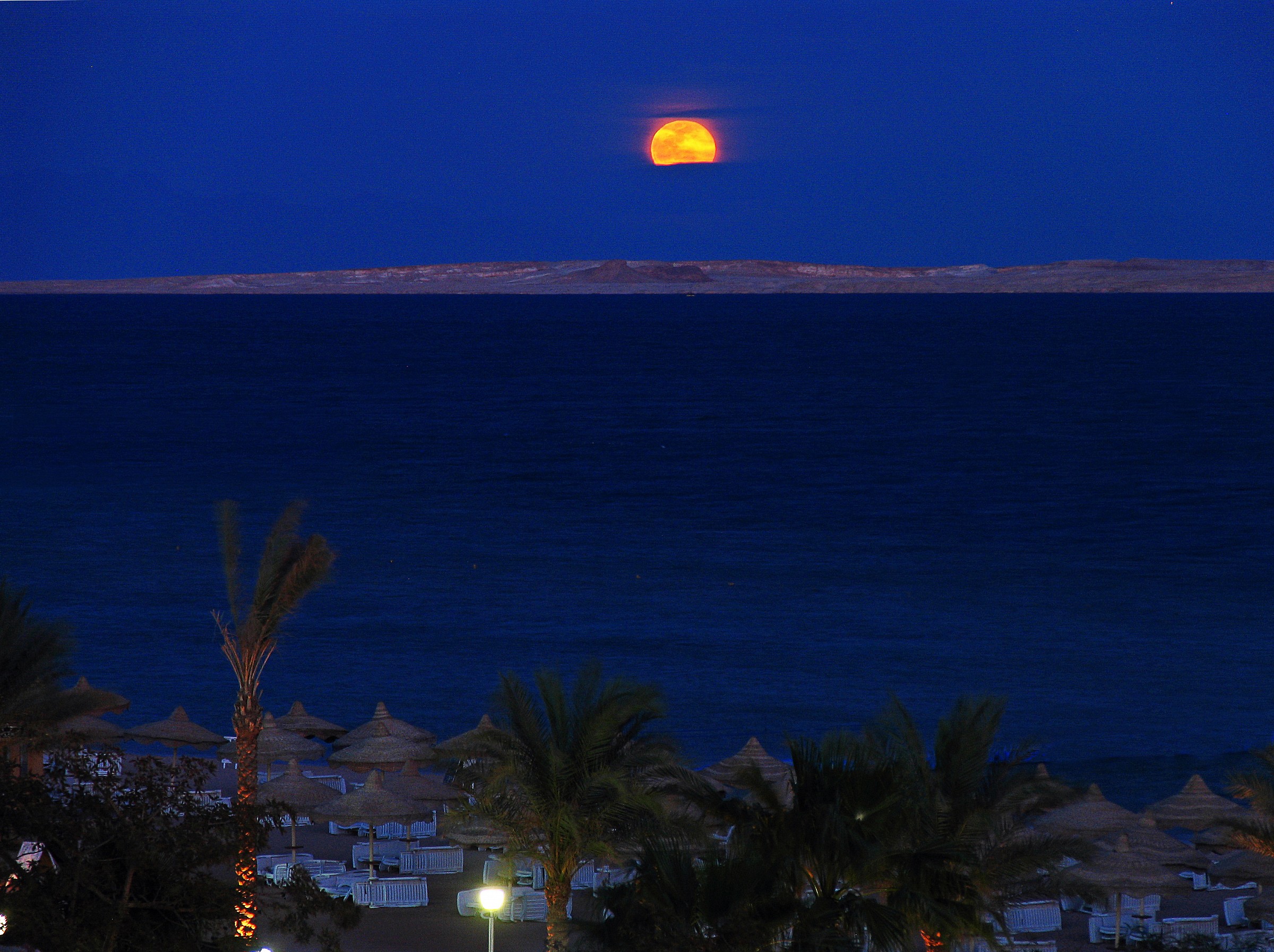 Sinai ... the moon comes from Arabia