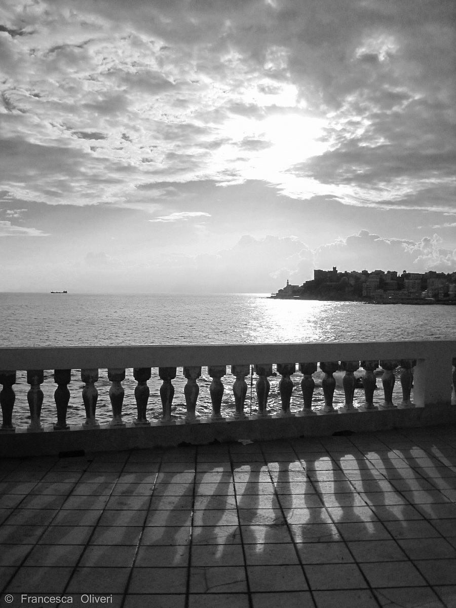 Terrace overlooking the sea