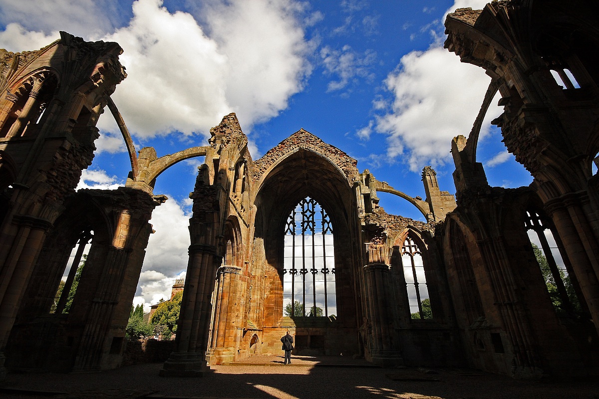 The Melrose Abbey - Scotland - The Borders