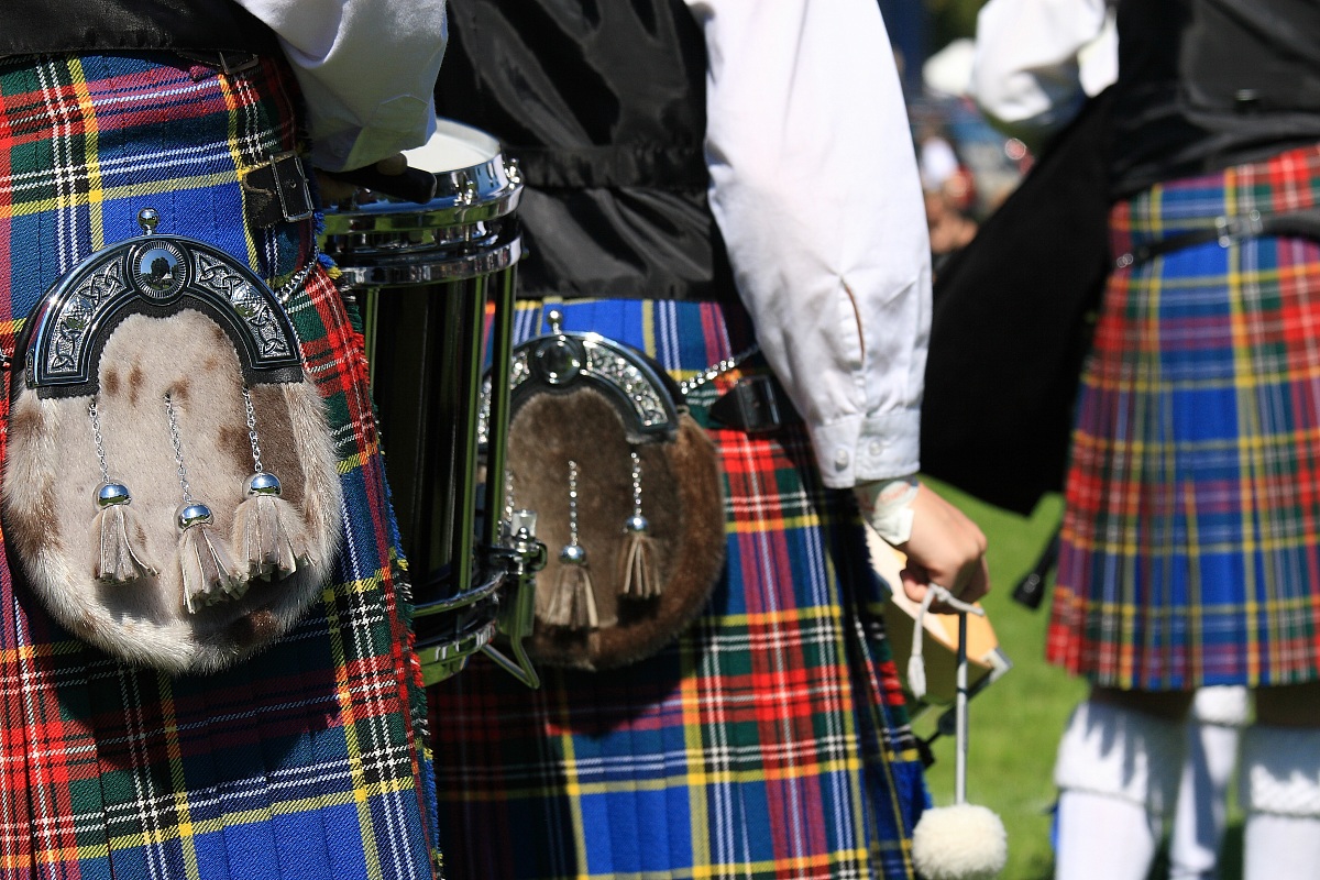 Highland Games typical clothing