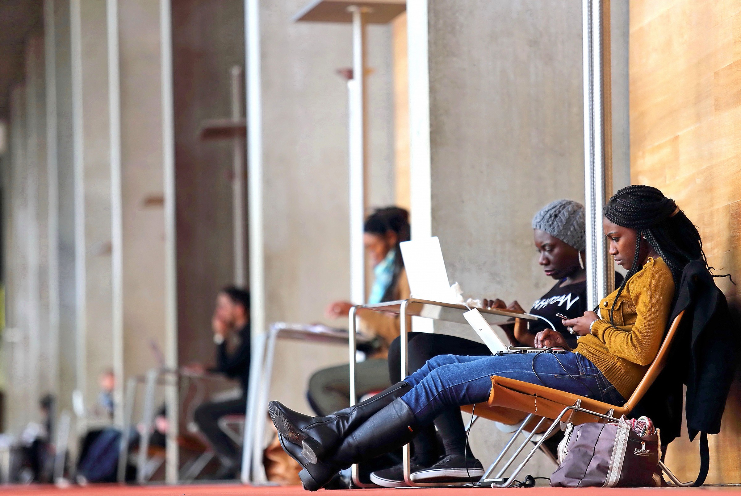 students - bibliothèque nationale, Paris