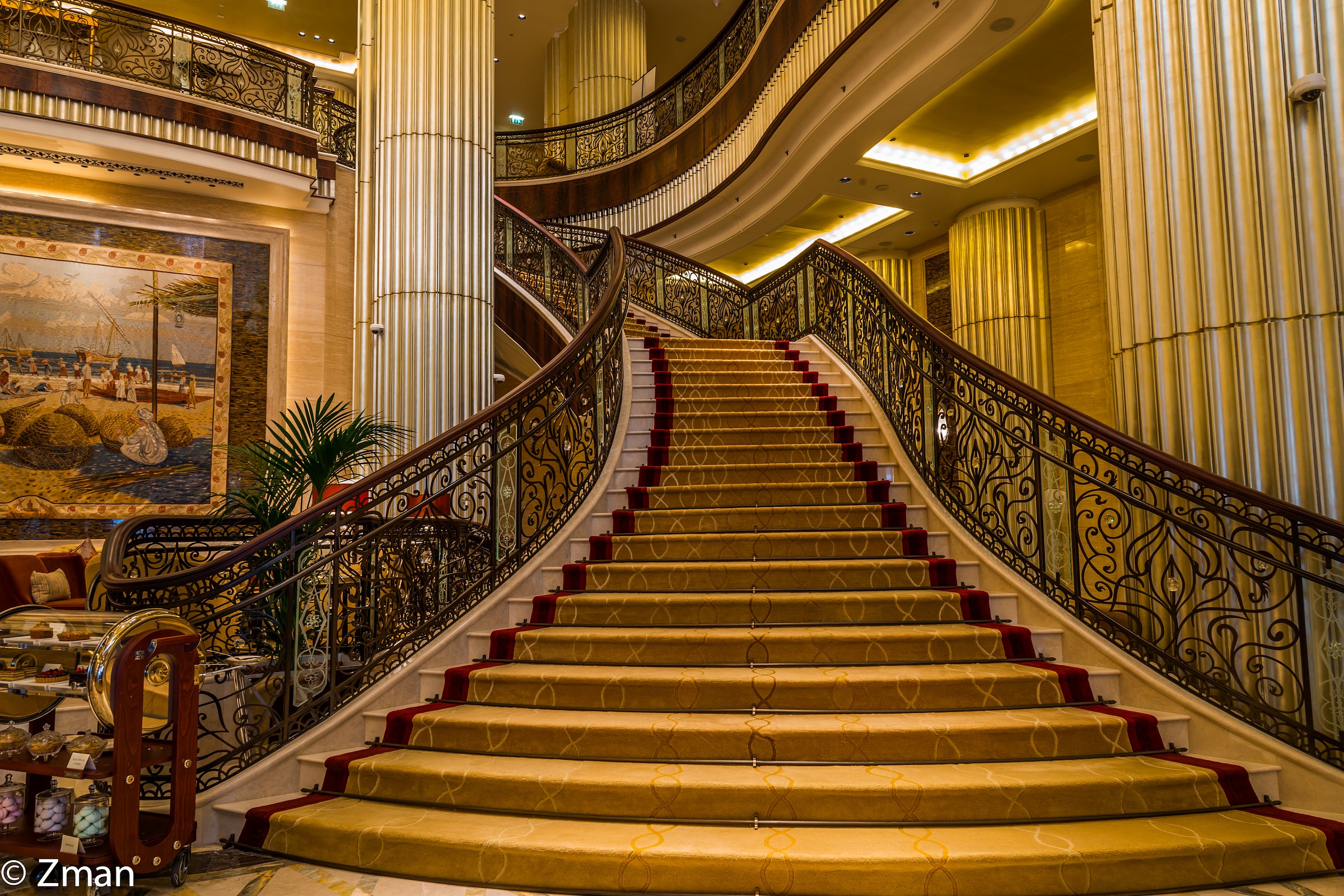 The Stairs of St. Regis Hotel Abu Dhabi
