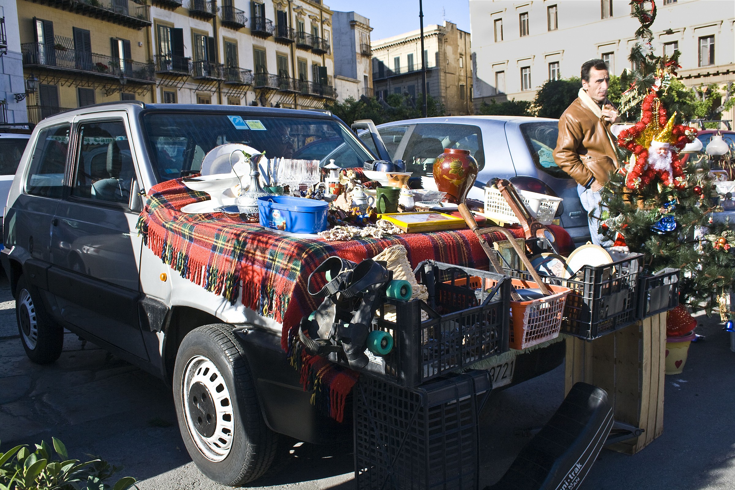 Bancarella improvvisata