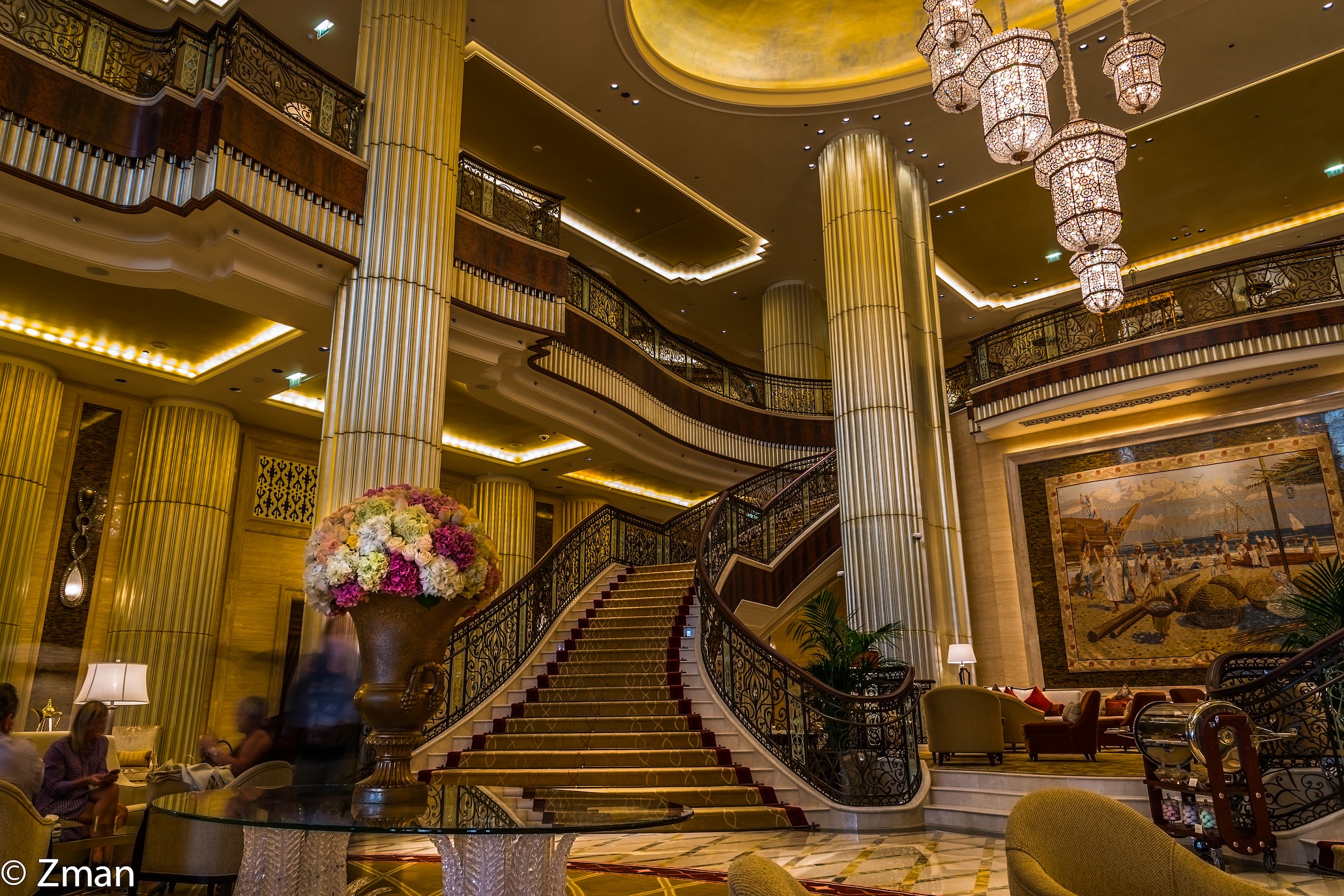 The Stairs of St. Regis Hotel Abu Dhabi