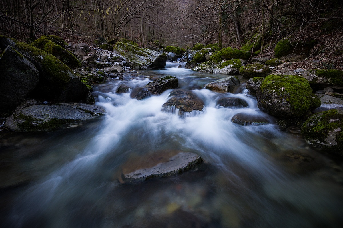 river in storm