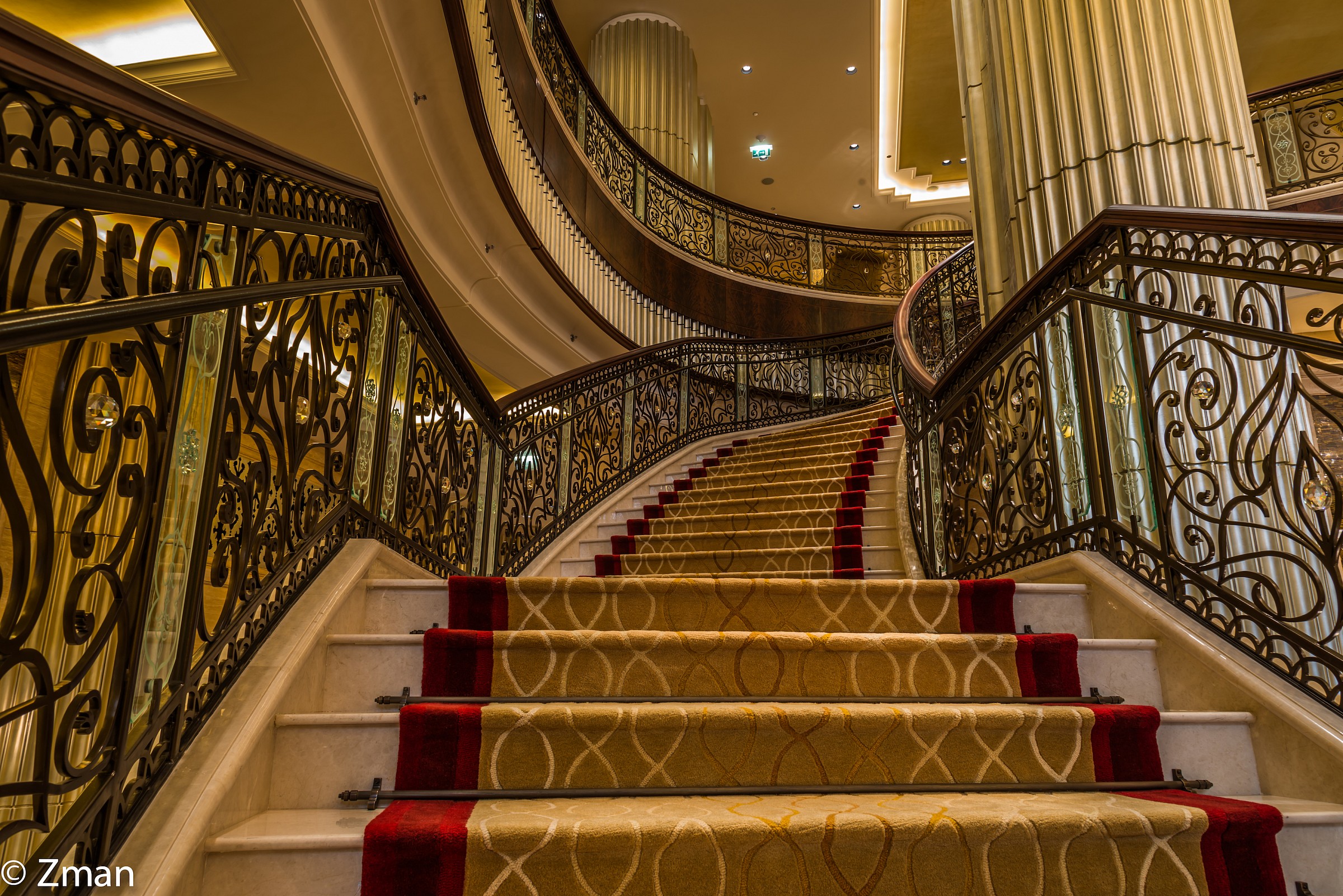 The Stairs of St. Regis Hotel Abu Dhabi
