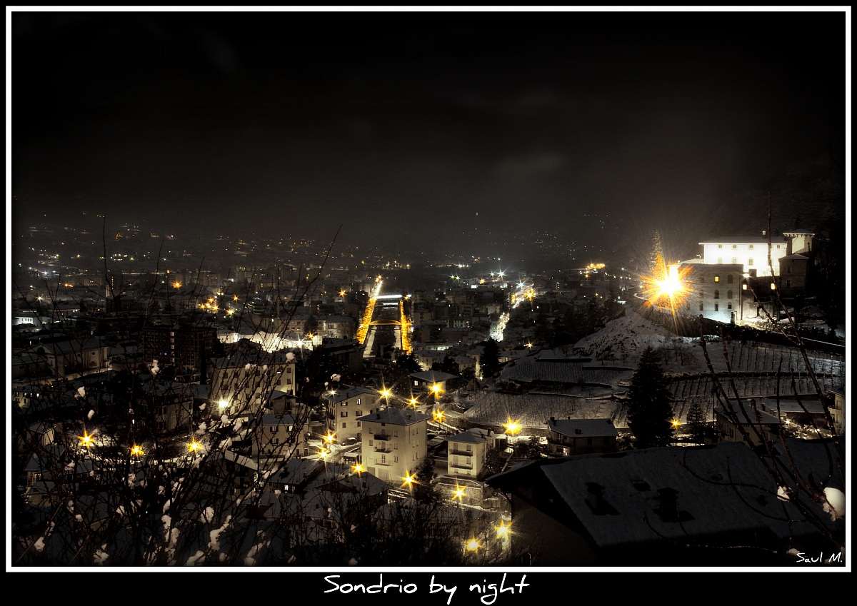 Sondrio by night