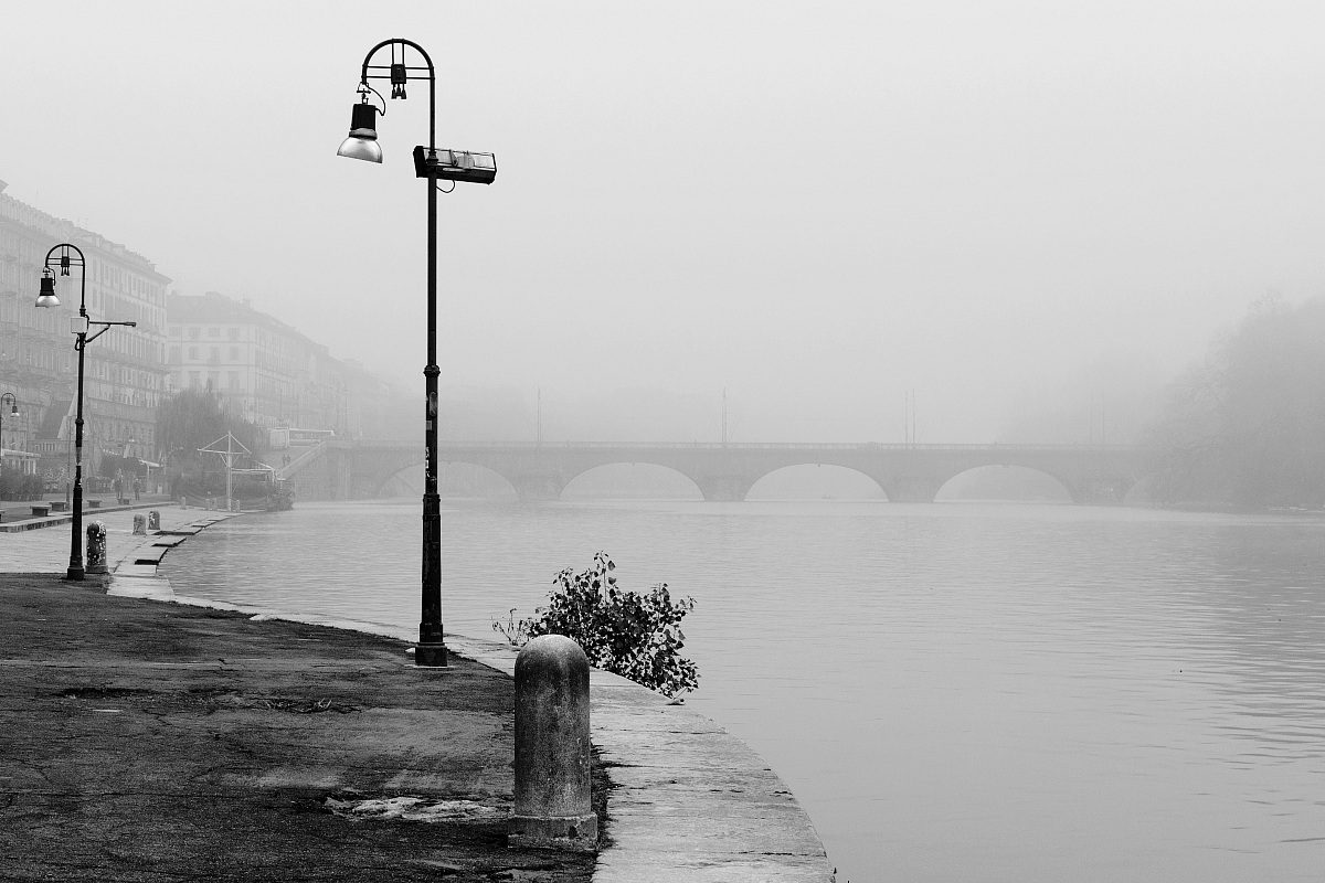 Embankments in the fog