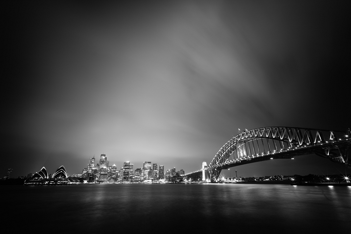 Cloudy night in Sydney