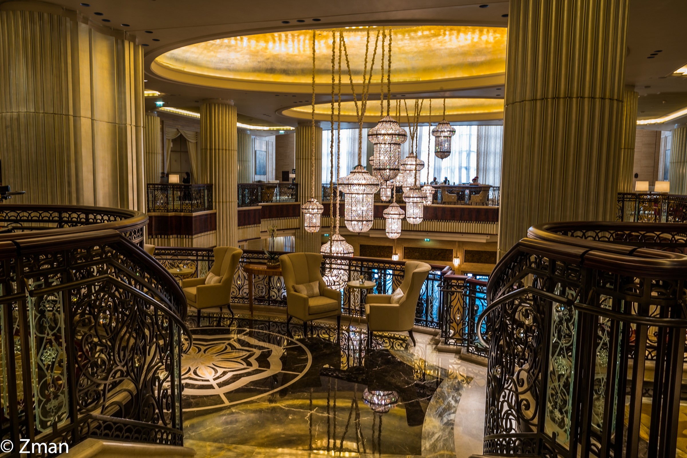 The Lobby Ceiling of St. Regis Abu Dhabi
