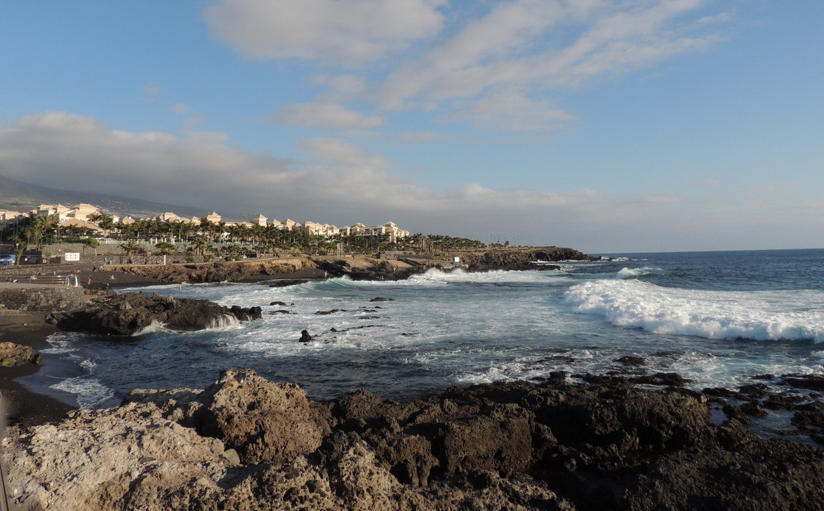 Alcalà-Hotel Meliá al tramonto dalla spiaggia