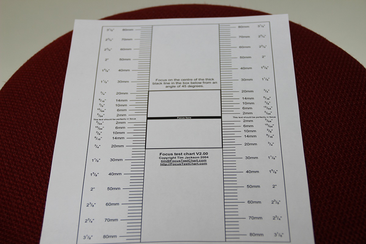 Focus Test Chart