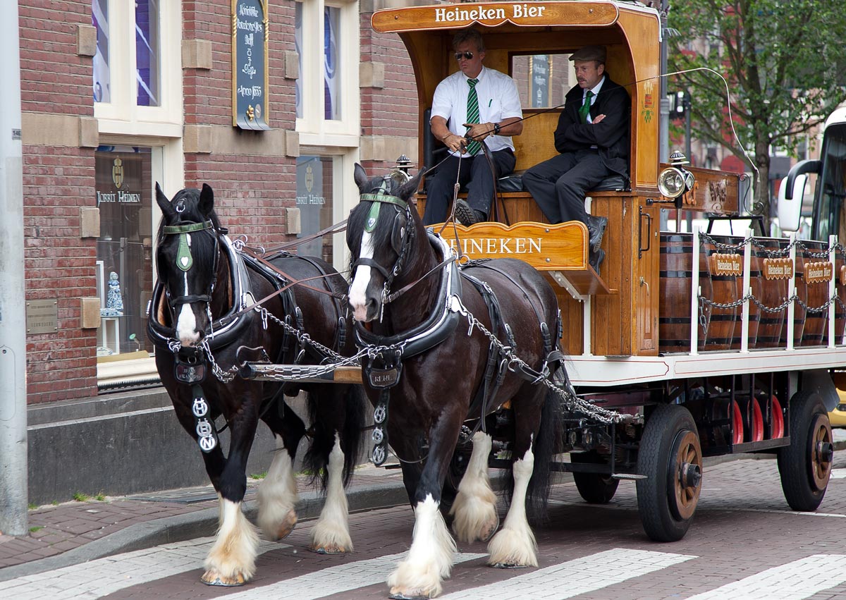 Amsterdam, Heineken factory cart