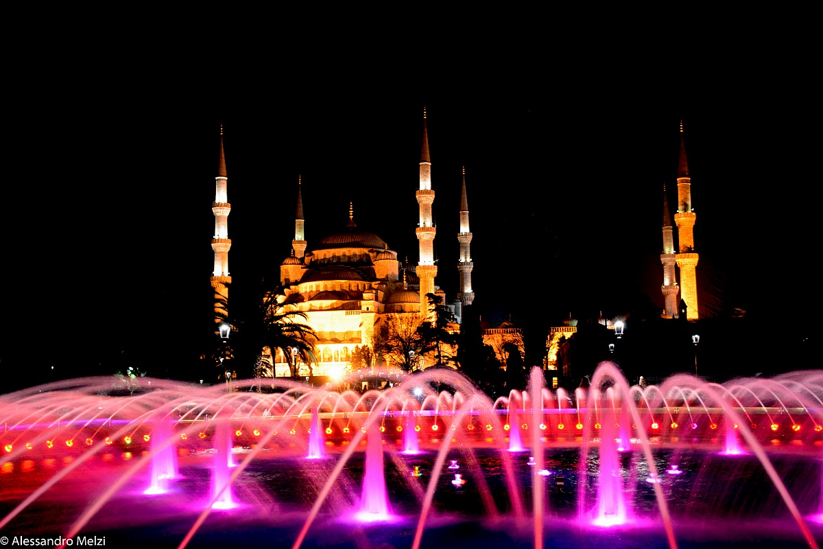 Moschea Blu di notte