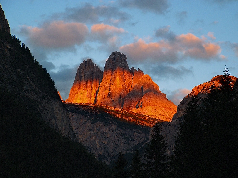 Tre Cime dalla Val di Dobbiaco.