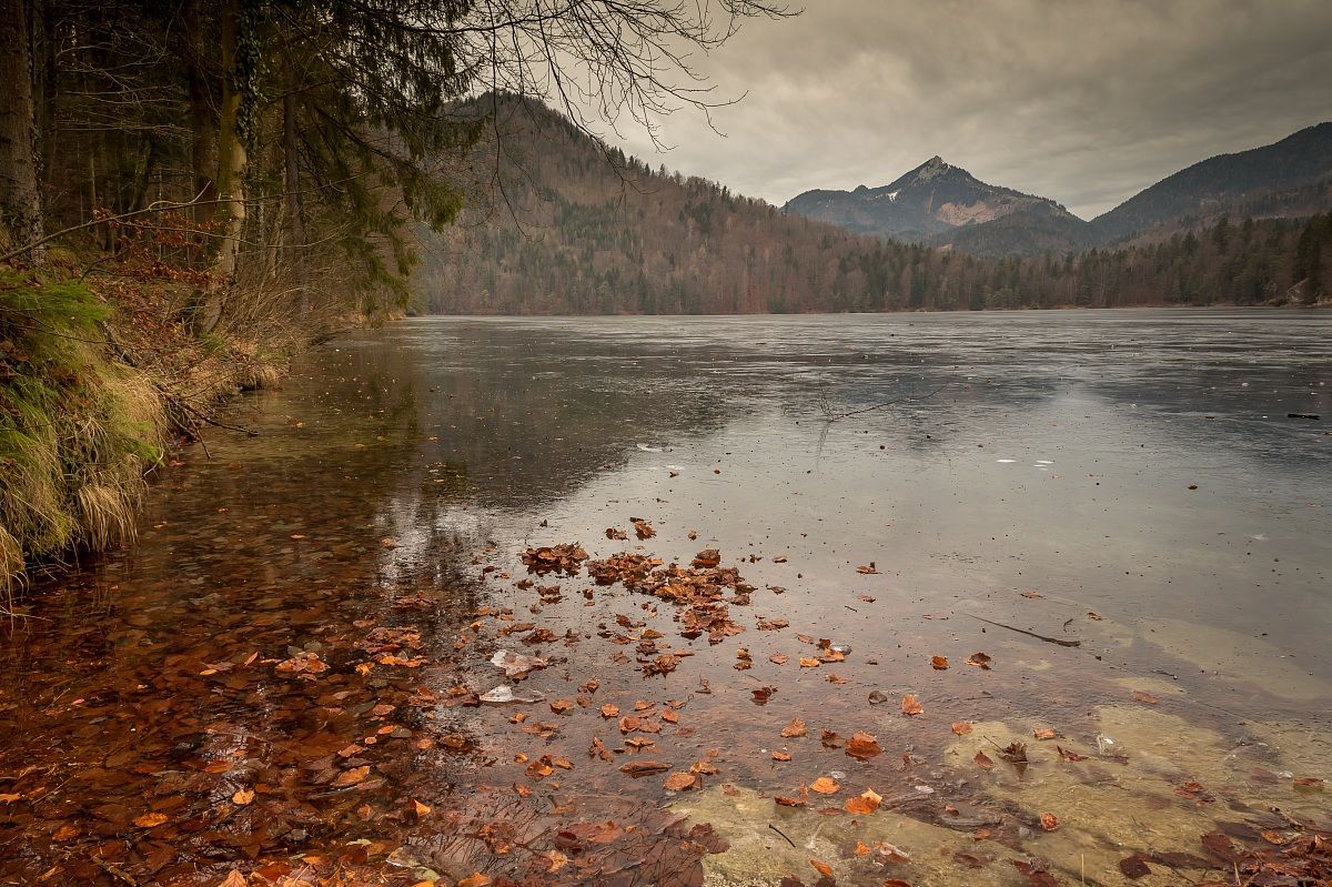 Lago Hechtsee ghiacciato