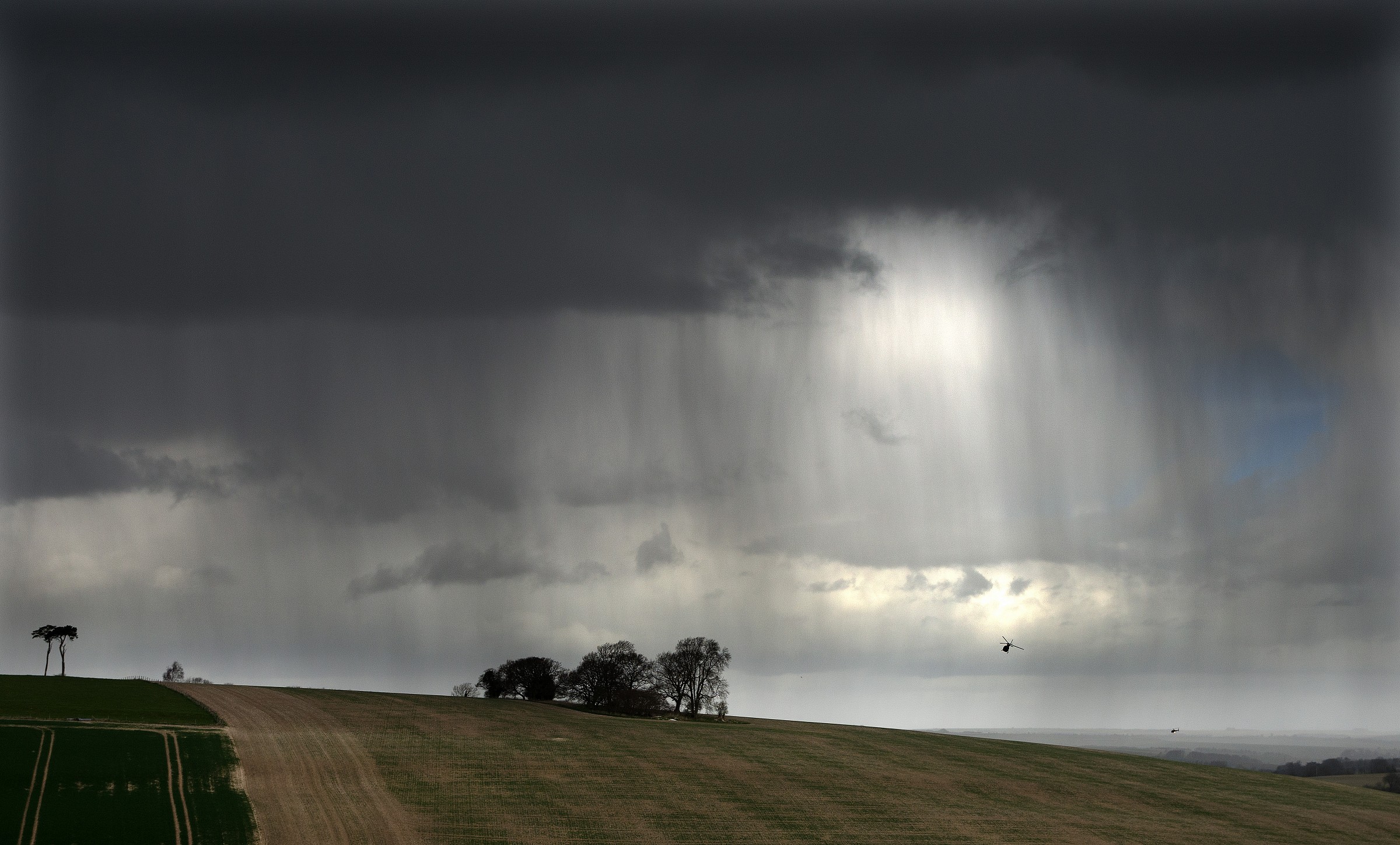 Storm Clouds and Helicopters
