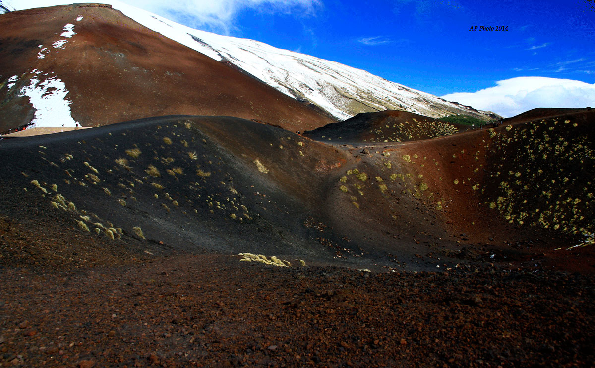 Etna in cima al cratere