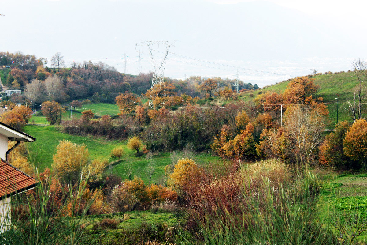 The colors of autumn seen from the hill of Apollosa Benevent...