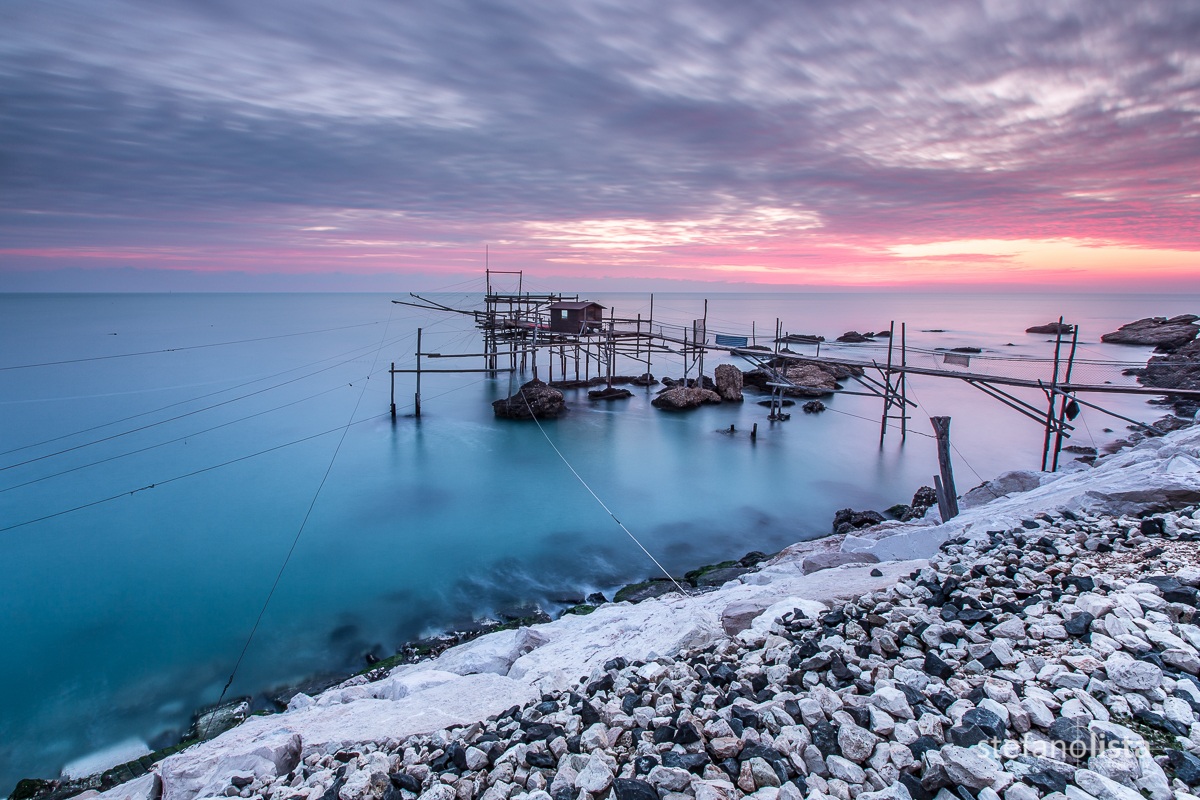 Trabocco al crepuscolo