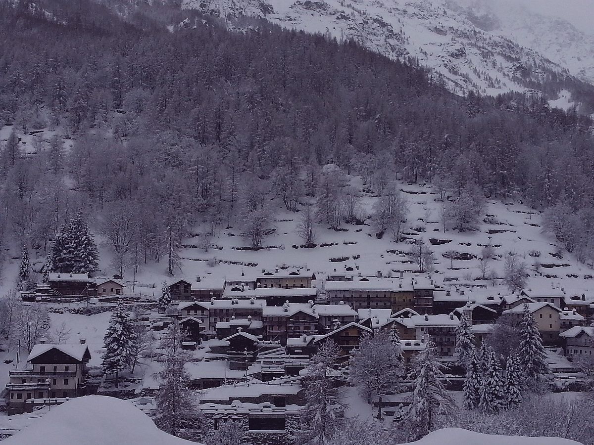 Snow in the village
