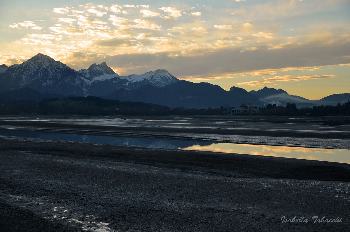 Forggensee al tramonto
