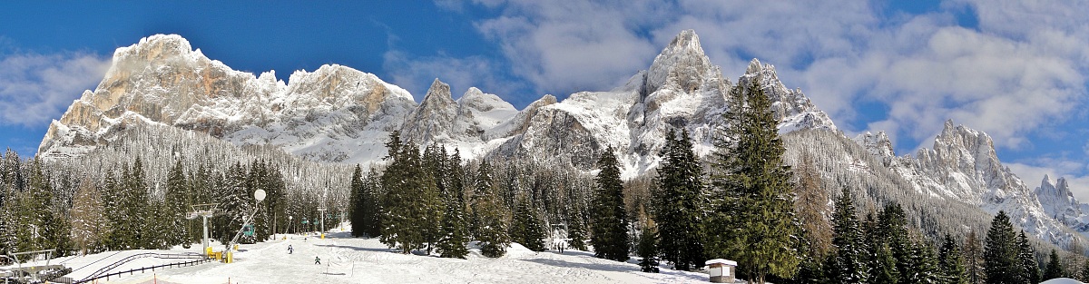Panorama sulle Pale da San Martino di Castrozza