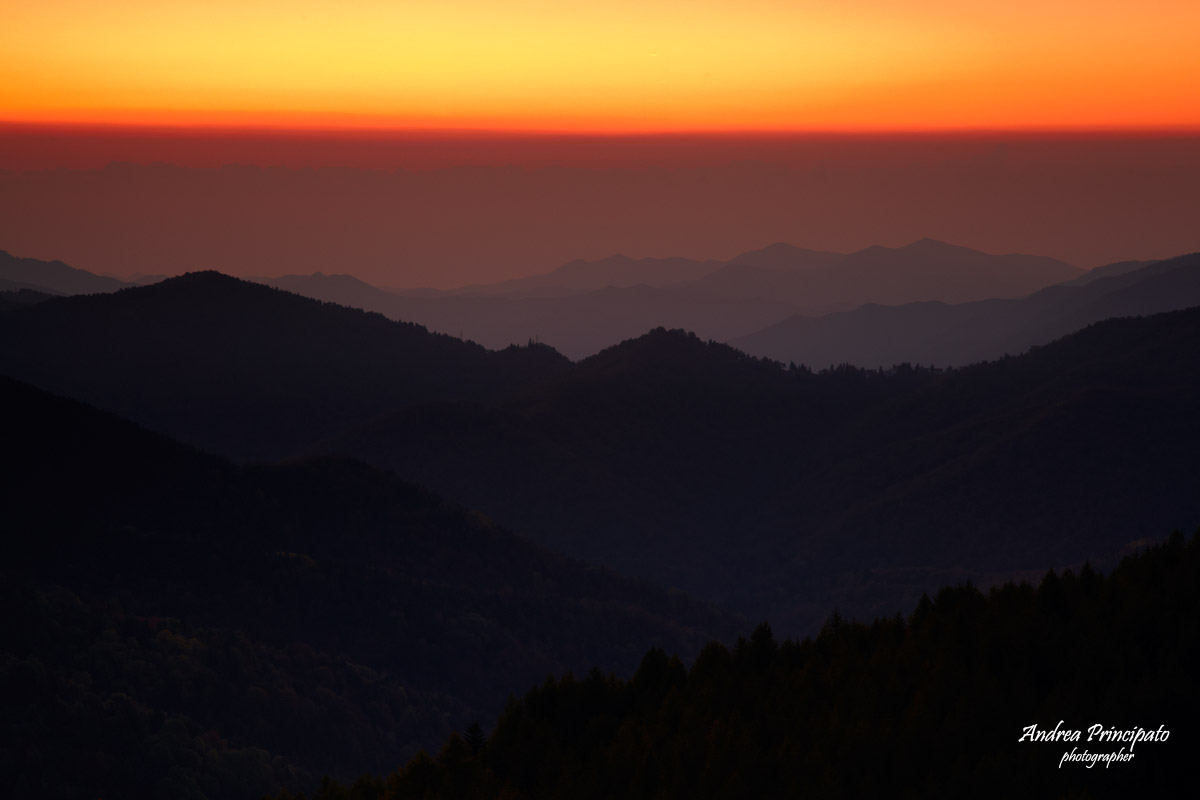 Alba sulle Alpi Liguri