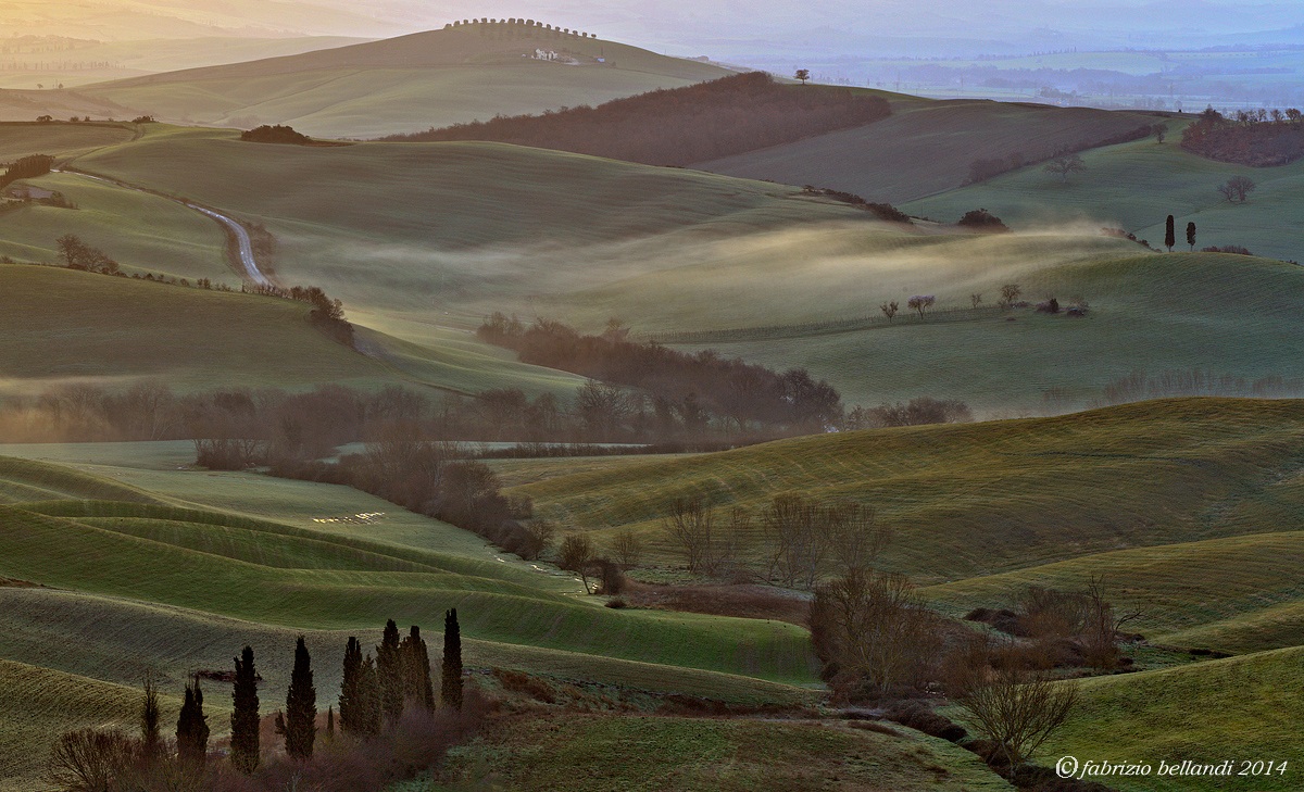 Val d'Orcia all'alba