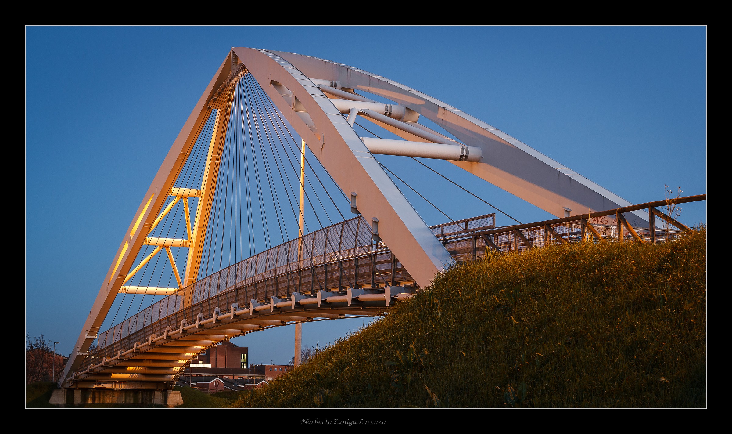 Pedestrian walkway-Bologna motorway A-13