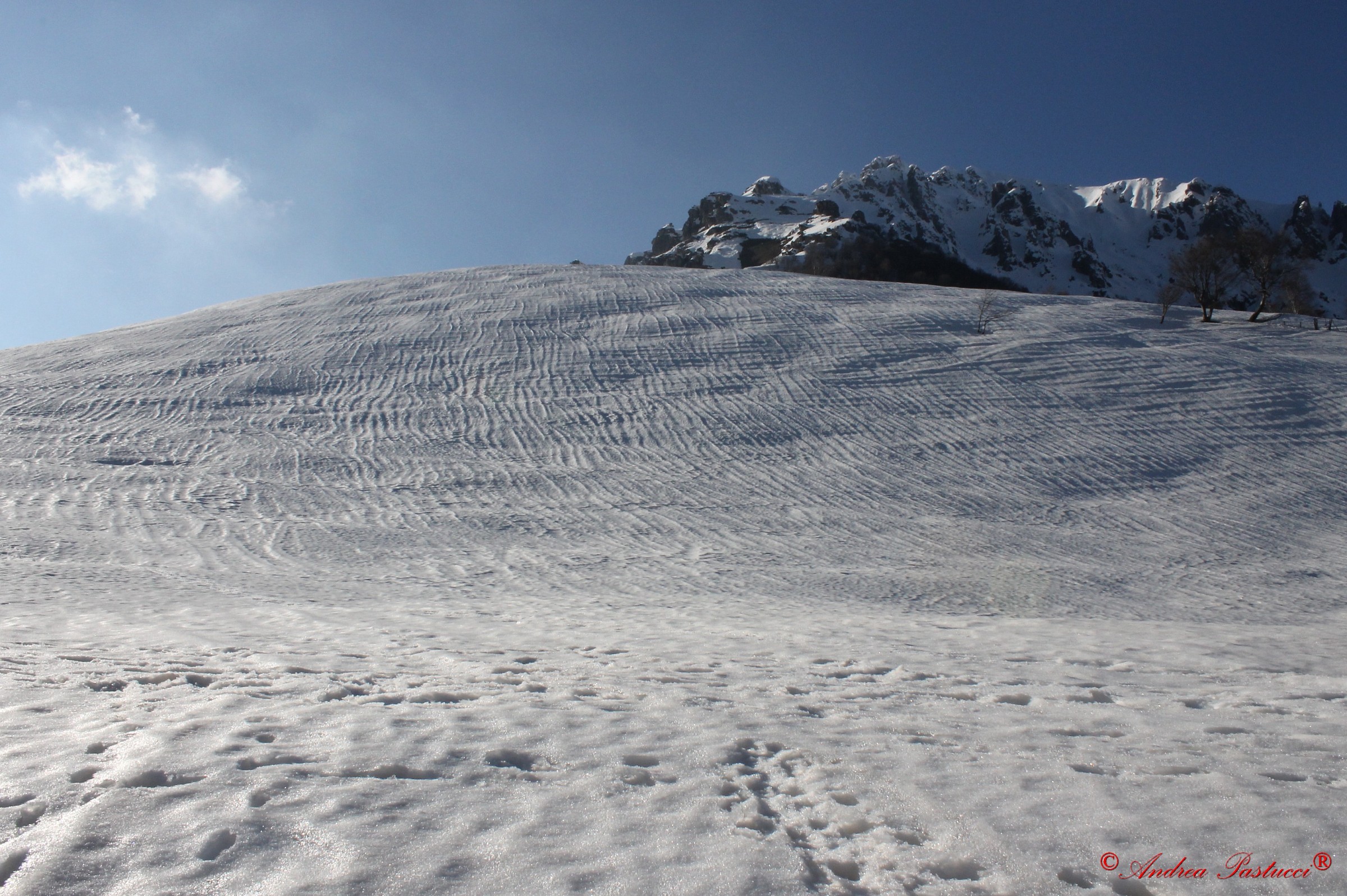 striature di un campo mal stirato
