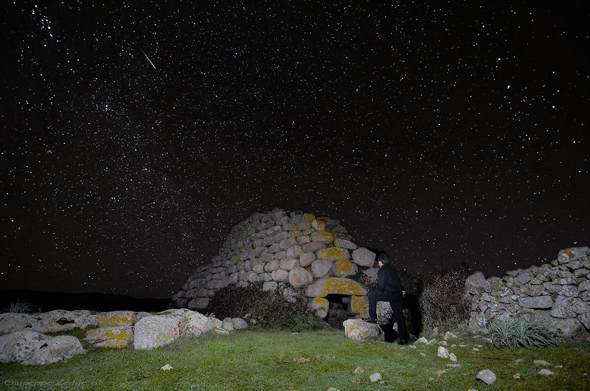 Nuraghe Izzana aggius (ot) under the stars