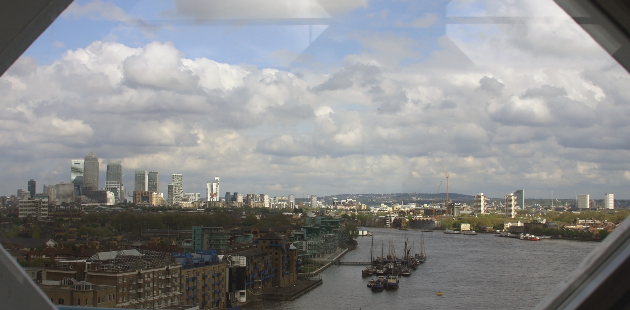 veduta di Londra dal Tower Bridge