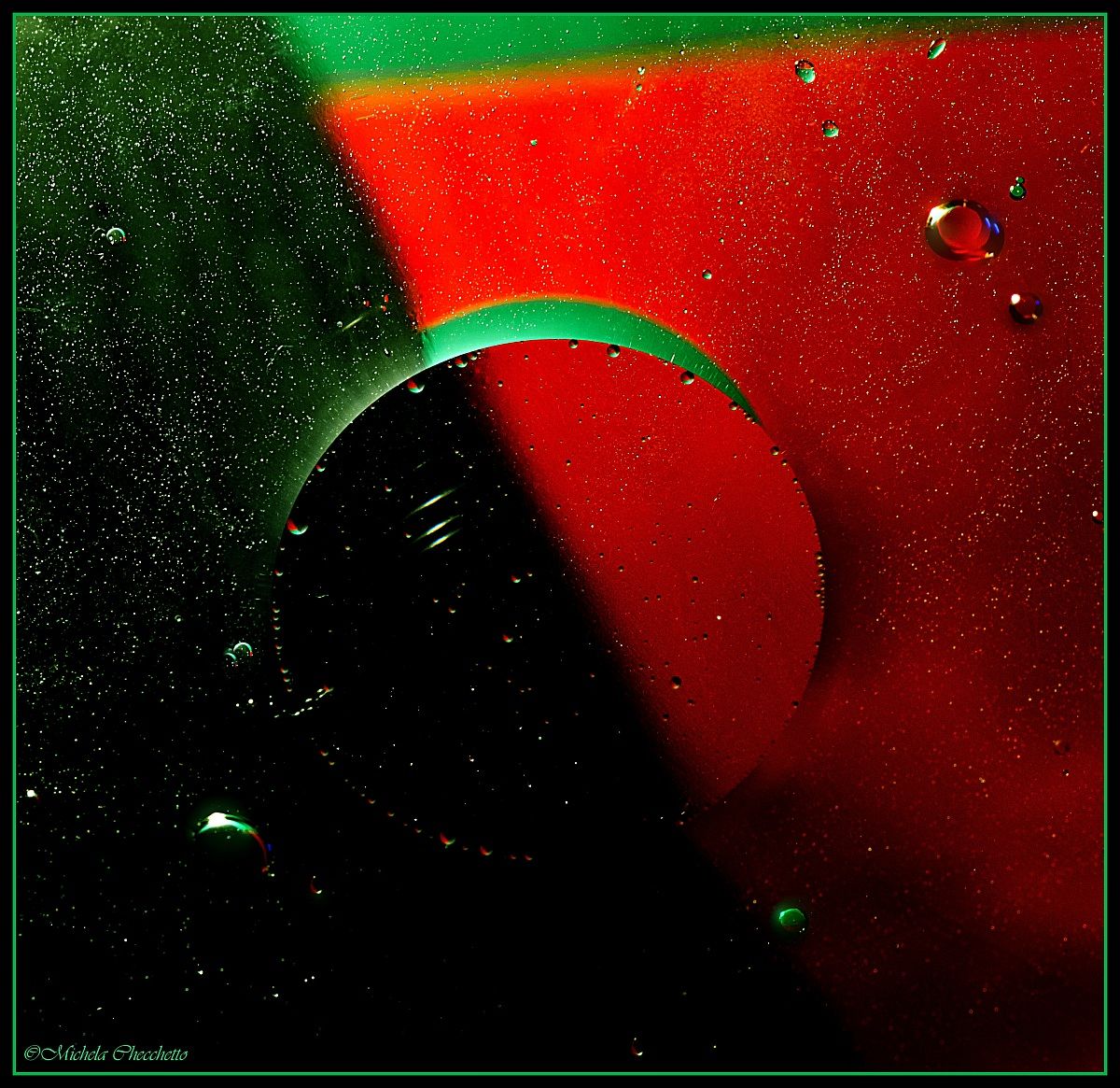 Abstract oil painting