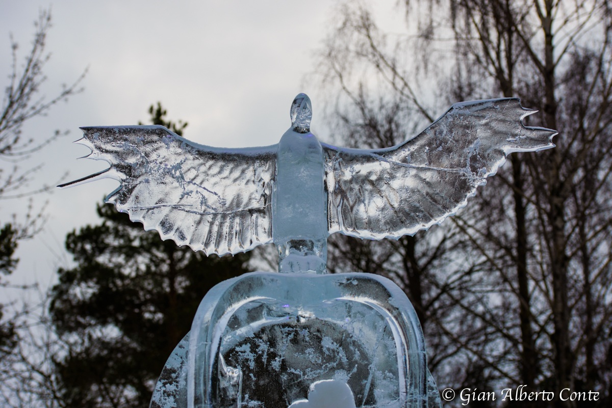 Ice sculptures - Korkeasaari island