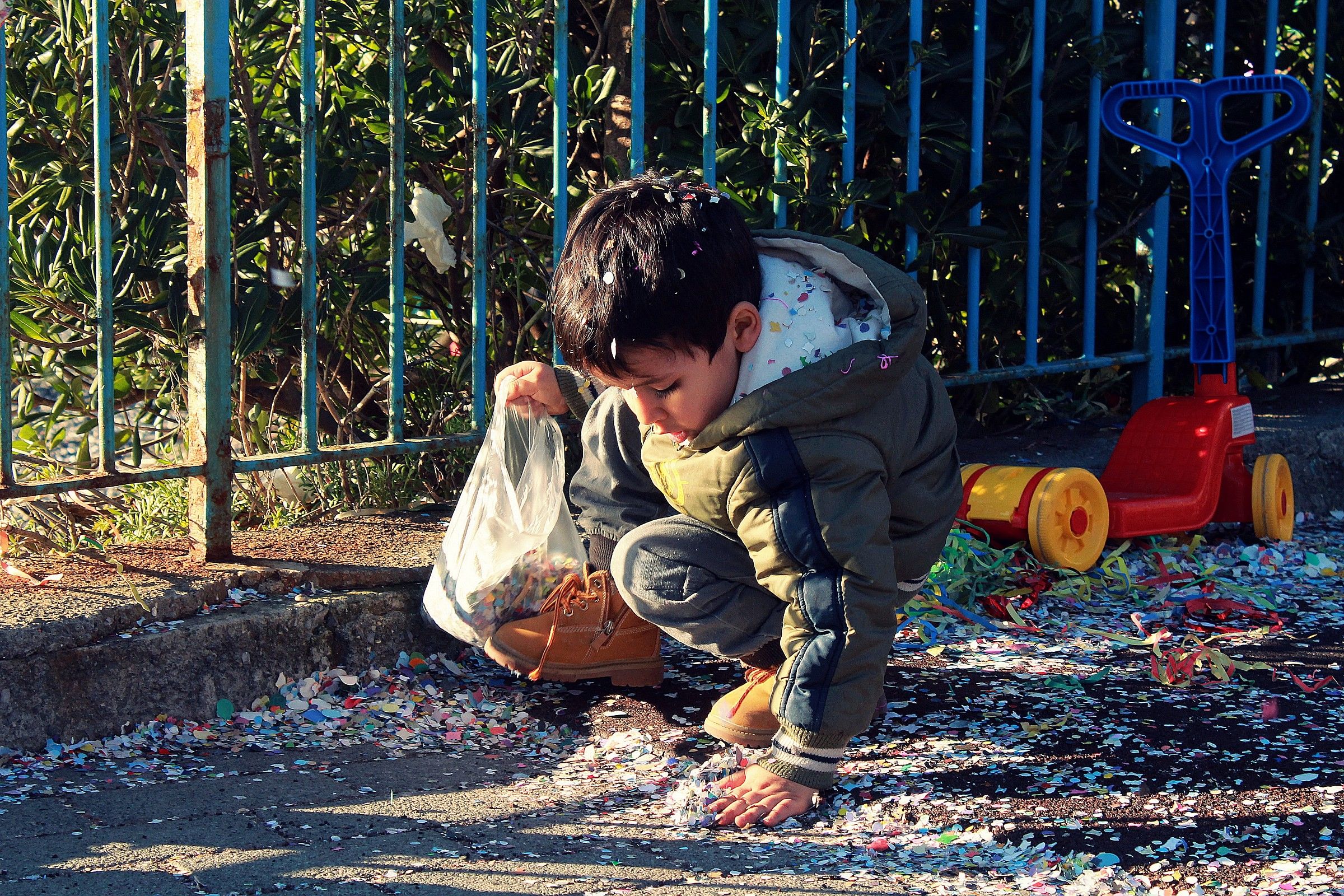 The collection of confetti