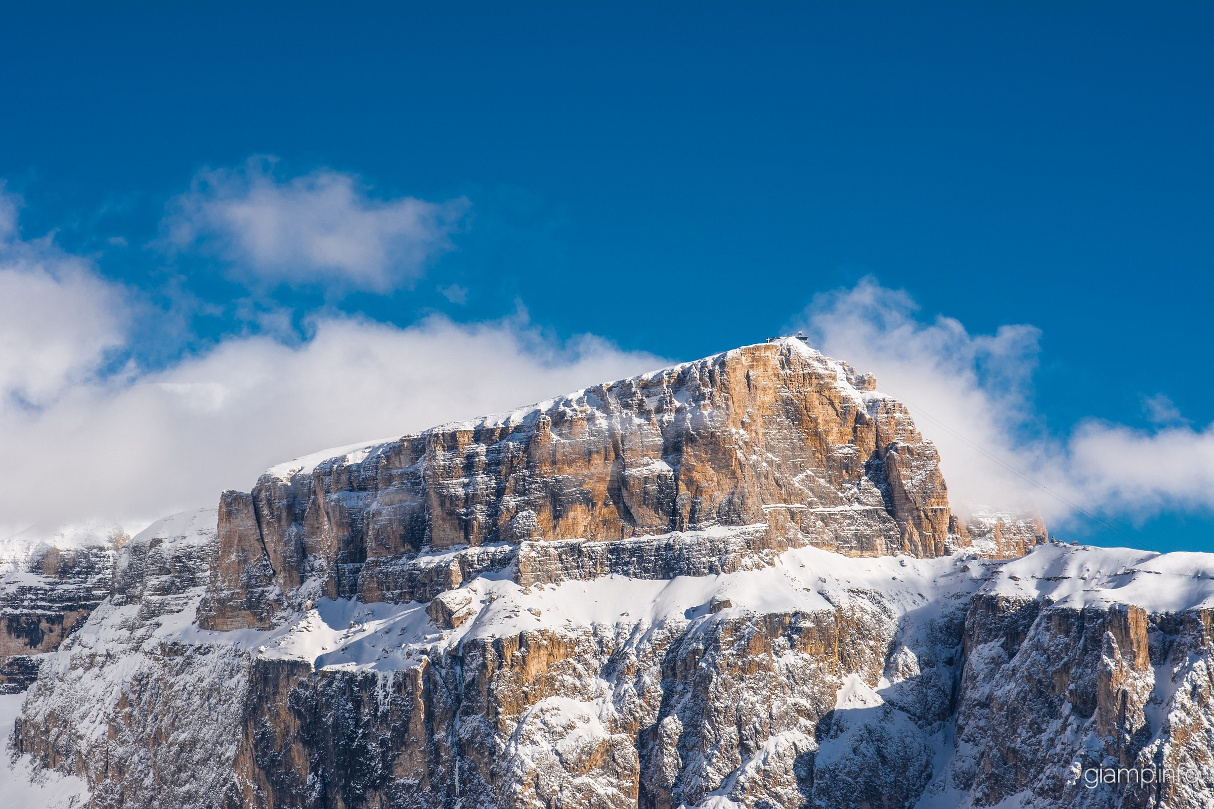 The Massif emerges from the clouds