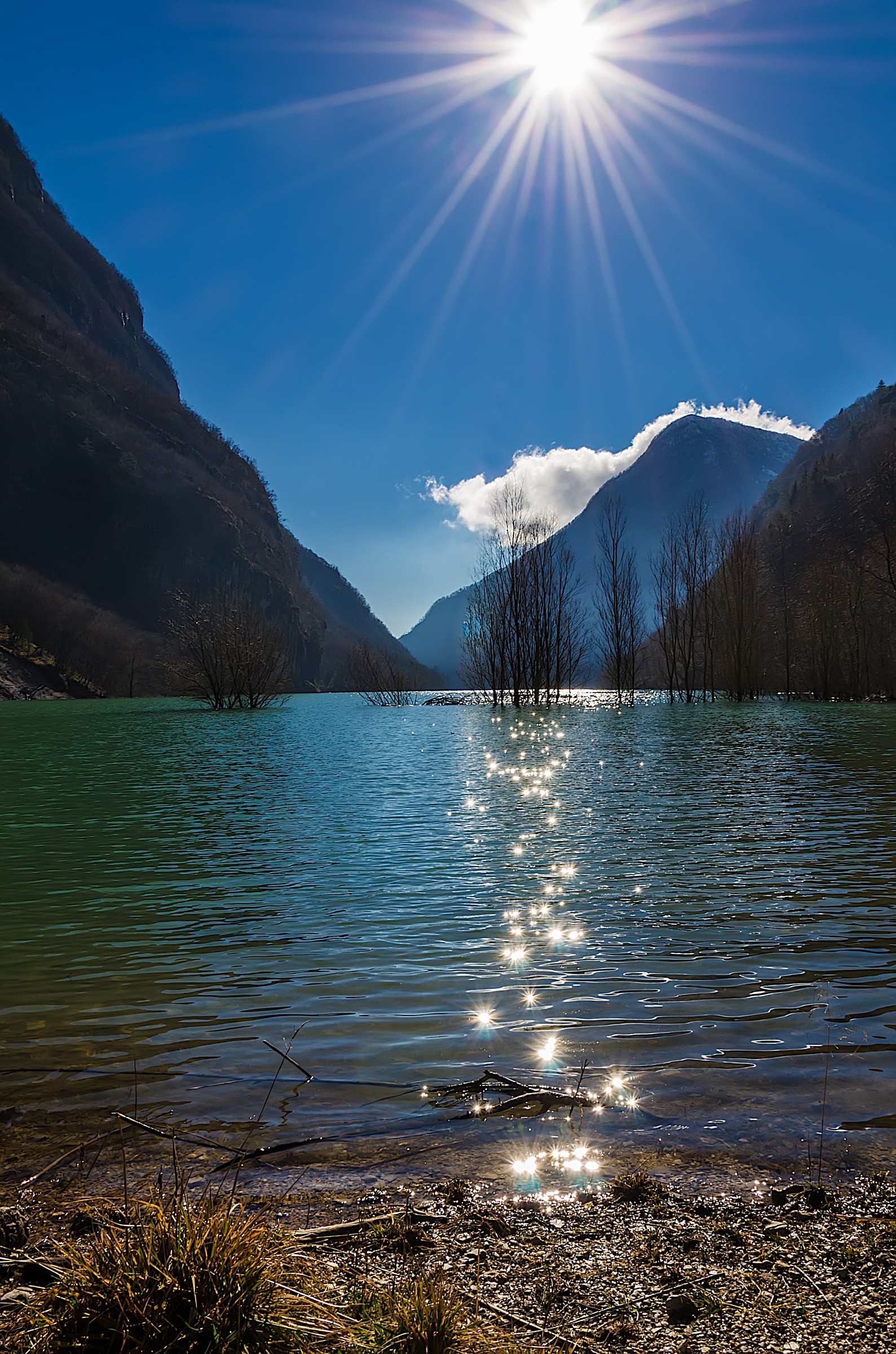 Scintille sull'acqua