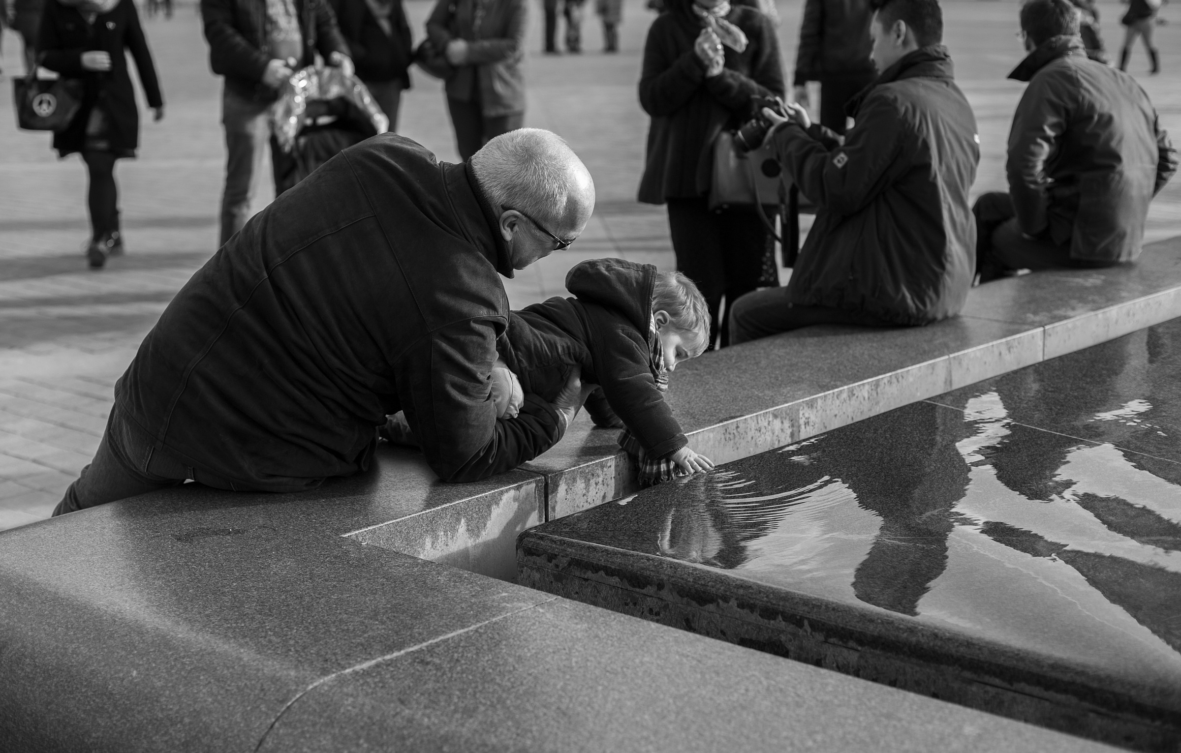 The father and child