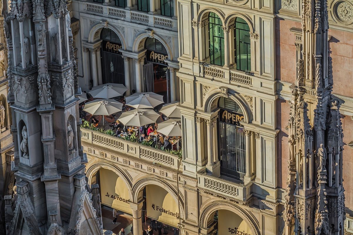 Peering through the needles