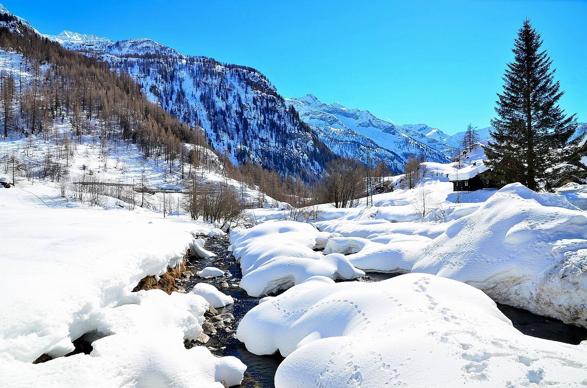 The Toce River in Canza