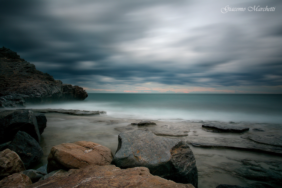 Lunga esposizione in Liguria